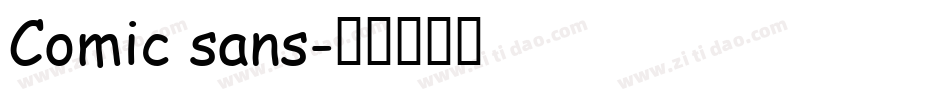 Comic sans字体转换